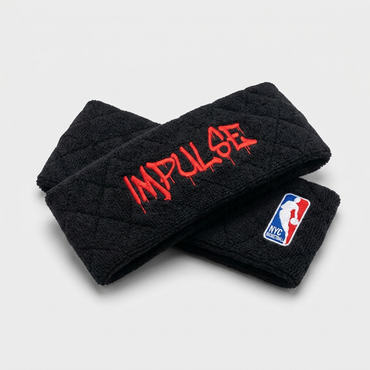 Black Impulse Blacktop terry headband