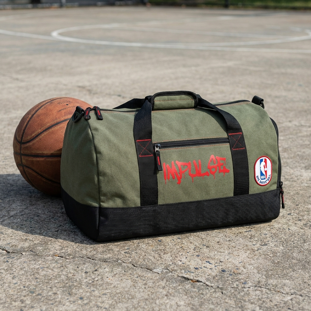 Impulse Blacktop canvas duffel